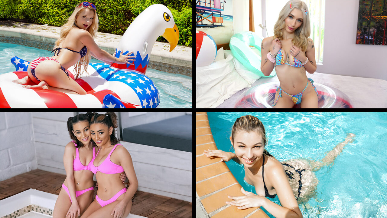 Riley Star, Lilly Bell, Sophia Sweet, Scarlet Skies, Aria Valencia, Reese Robbins, Amber Stark, Vanessa Moon, Alice Marie, Emma Rosie - Bikinis and Cute Butts Compilation